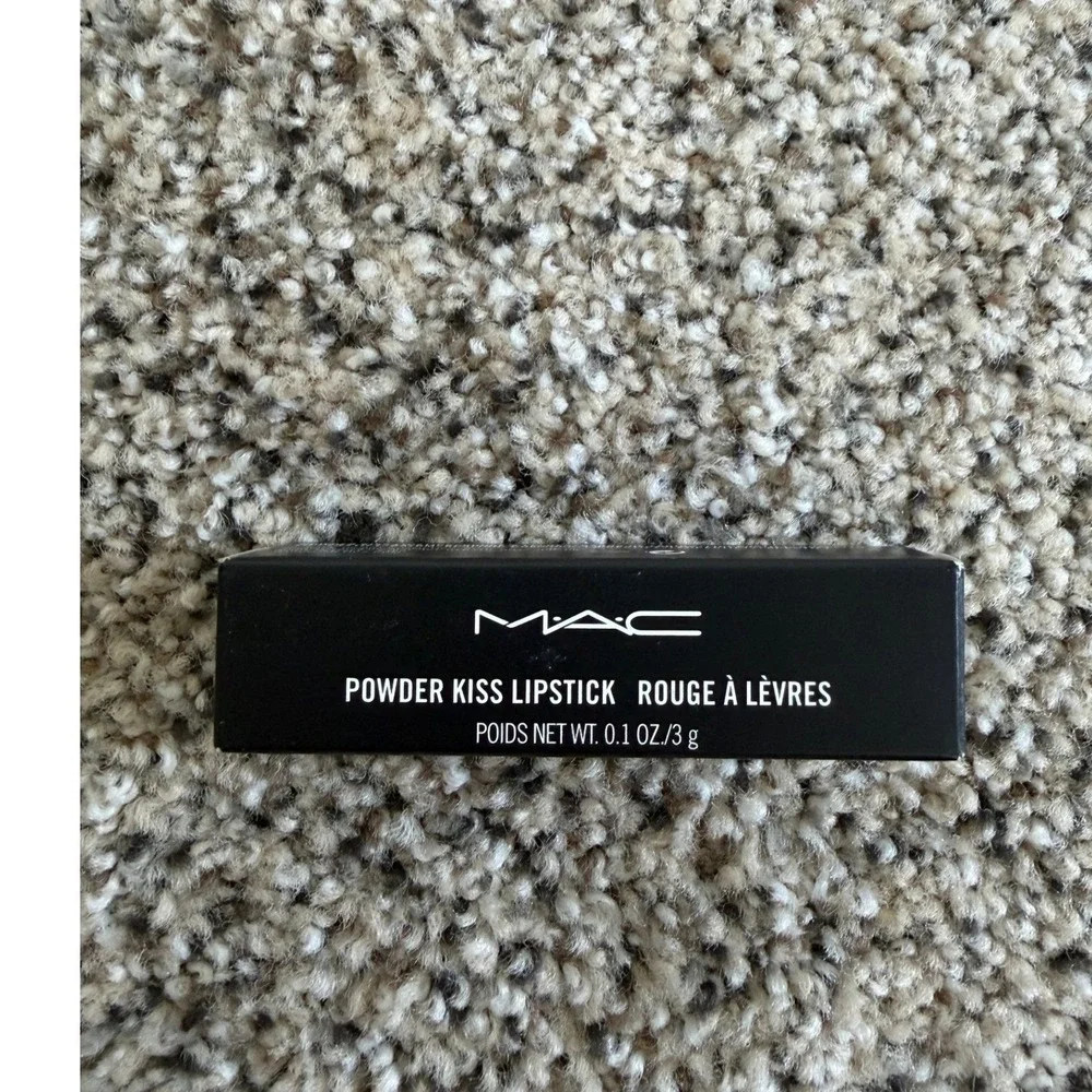 MAC Powder Kiss Lipstick - 305 BURNING LOVE - 0.1oz./3g New